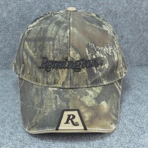 Remington Hat Cap Mens Flexfit L XL Green Camo Hunting Outdoor Fishing Shooting